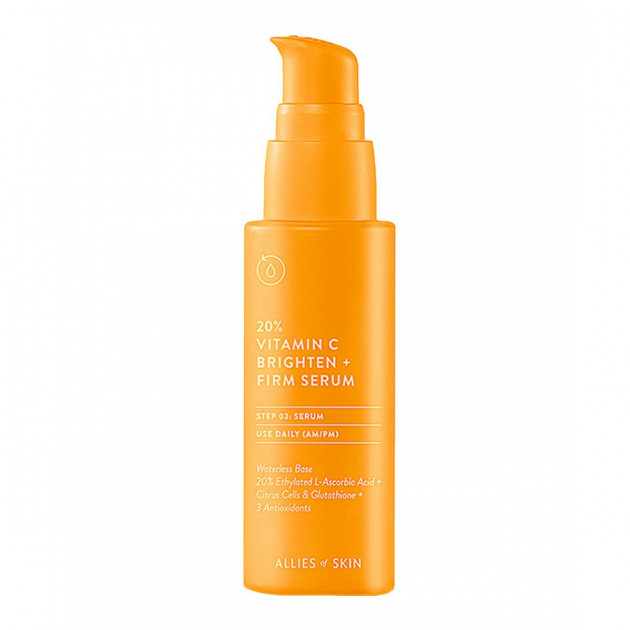 Allies of Skin 20% Vitamin C Brighten & Firm Serum 30ml Сироватка з 20% вітаміном С