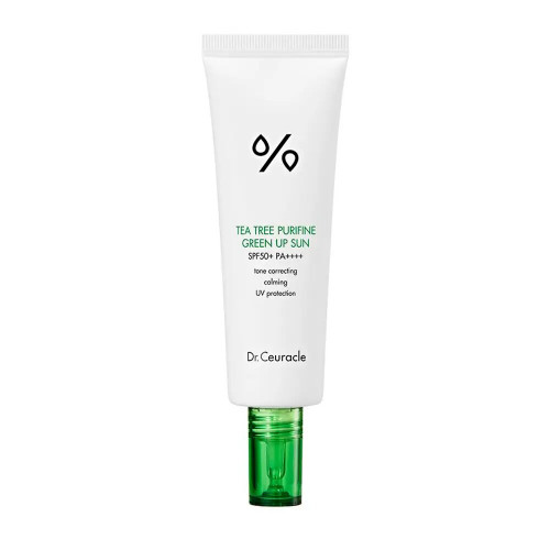 Dr.Ceuracle Tea Tree Purifine Green Up Sun SPF 50+ 50ml Сонцезахисний крем для нейтралізації почервонінь