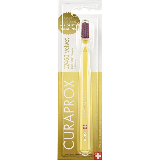 CURAPROX CS 12460 Зубна щітка Velvet d-0.08mm  (жовта)