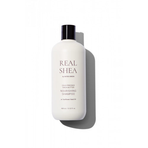 Rated Green Real Shea Nourishing Shampoo 400ml Живильний шампунь з маслом ши Rated Green Real Shea Nourishing Shampoo 400ml Живильний шампунь з маслом ши
