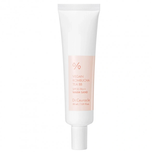 Dr.ceuracle Vegan Kombucha Tea BB Cream (Warm Sand Теплий пісок) SPF 30/PA++ 30ml Веганський тональний BB-крем з екстрактом комбучі