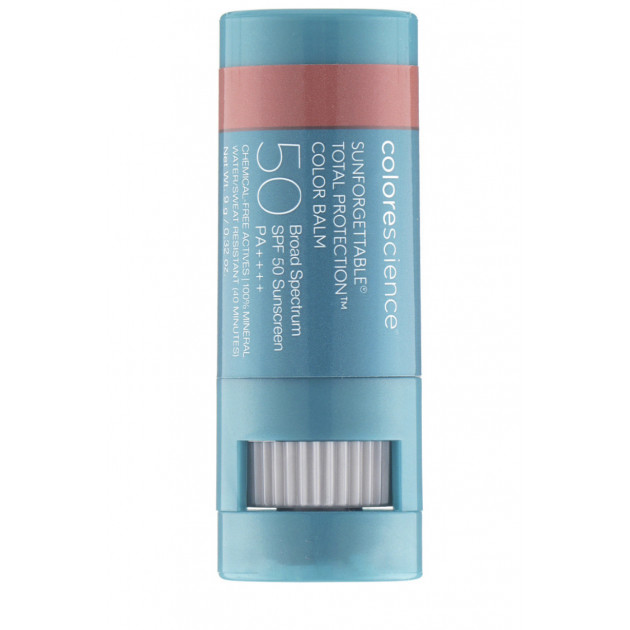 Colorescience Total Protection Color Balm SPF50 Blush Сонцезахисний бальзам для губ та рум'яна / Персик