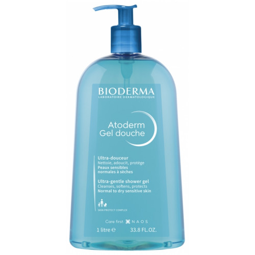 Bioderma Atoderm Gel Douche 1 L Гель для душу для сухої та чутливої шкіри