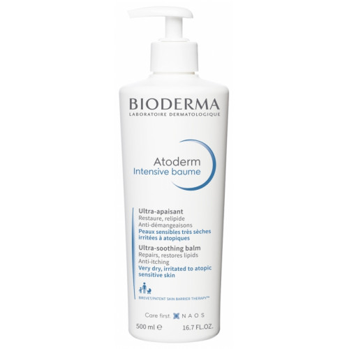 Bioderma Atoderm Intensive Baume 500 ml Інтенсивний бальзам для дуже сухої та чутливої, атопічної шкіри