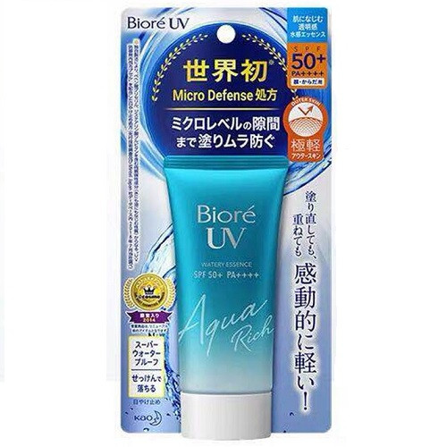 Biore UV Watery Essence Aqua Rich SPF 50+ PA++++ 50 ml Легкий сонцезахистний крем для обличчя