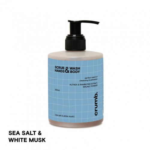 Crumb Sea salt & white musk 300ml Гель для душу зі скрабинками для рук та тіла Crumb Sea salt & white musk 300ml Гель для душу зі скрабинками для рук та тіла