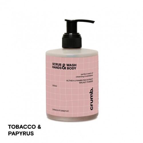Crumb Tobacco & papyrus 300ml Гель для душу зі скрабинками для рук та тіла