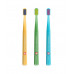 CURAPROX smart ultra soft 5-12 Years Набір з 3-х зубних щіток середньої жорткості для дітей (жовта, зелена, блакитна)