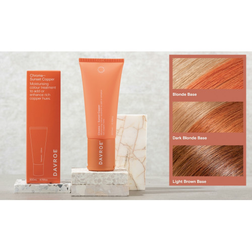 Davroe Chroma Colour Treatments Sunset Copper 200ml Тонуючий бальзам для волосся