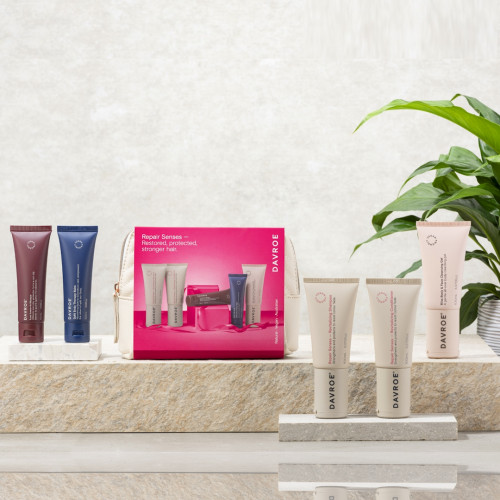 Davroe Travel Pack Repair Senses Набір з косметичкою для відновлення пошкодженого волосся