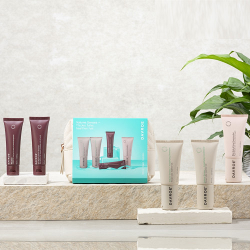 Davroe Travel Pack Volume Senses Набір з косметичкою для об'єму та відновлення