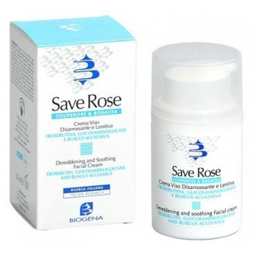Biogena Save Rose SPF15 50ml Денний крем для шкіри з куперозом