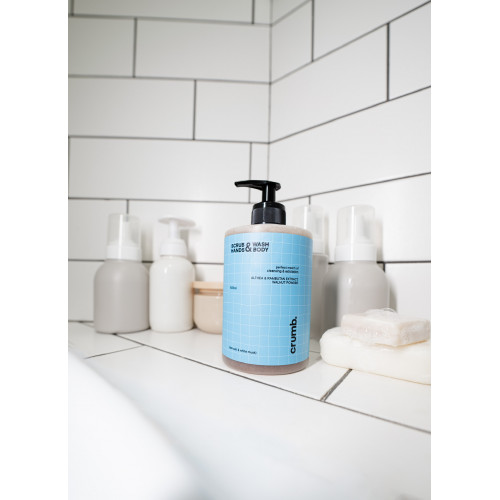 Crumb Sea salt & white musk 500ml Гель для душу зі скрабинками для рук та тіла Crumb Sea salt & white musk 500ml Гель для душу зі скрабинками для рук та тіла