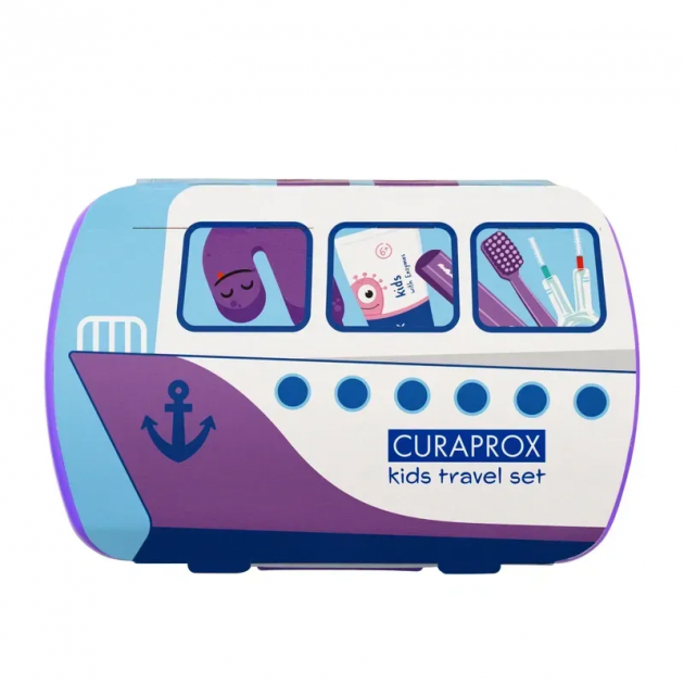 CURAPROX Kids Дорожній набір (Фіолетовий)