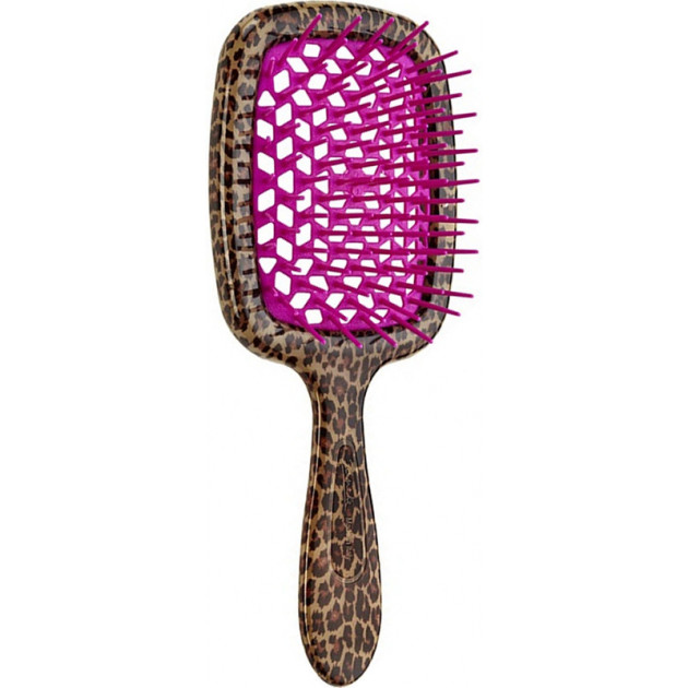 Щітка Janeke Superbrush The Original SP230MAC FUX Леопардова з фуксією