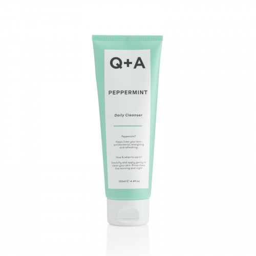 Q+A Peppermint Daily Cleanser 125ml Очищуючий гель для обличчя з м'ятою Q+A Peppermint Daily Cleanser 125ml Очищуючий гель для обличчя з м'ятою