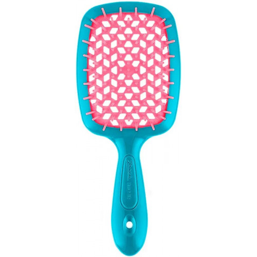 Щітка Janeke Small Superbrush The Original 86SP234AR Бірюзова з рожевим