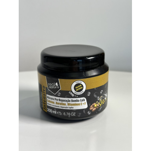 Real Natura Pro-Reparacao Bomba Cafe 200ml Відновлювальна маска для волосся
