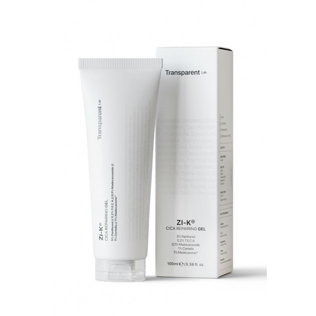 Transparent Lab Zi-K Calming Face Gel 100 ml Відновлюючий гель для обличчя з екстрактом центели