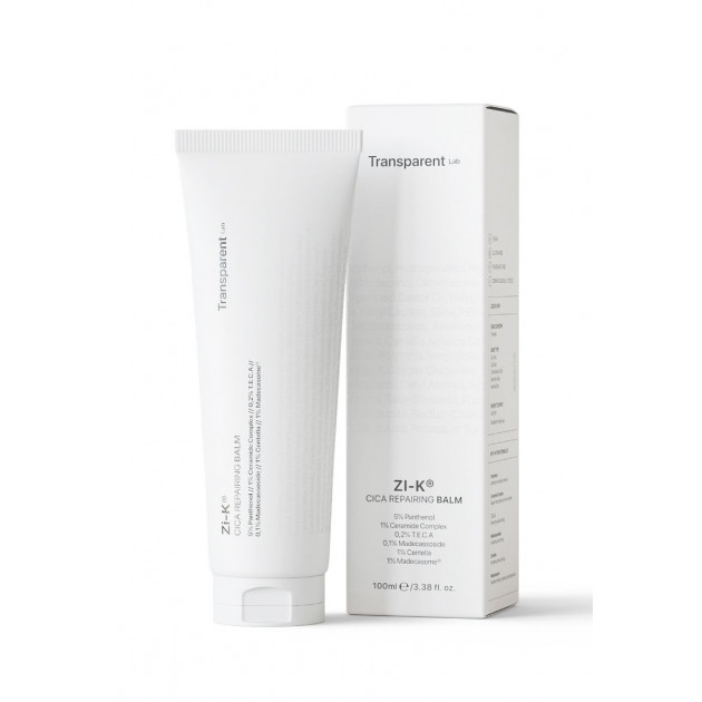 Transparent Lab Zi-K Soothing Balm 100 ml Відновлюючий бальзам для обличчя з екстрактом центели