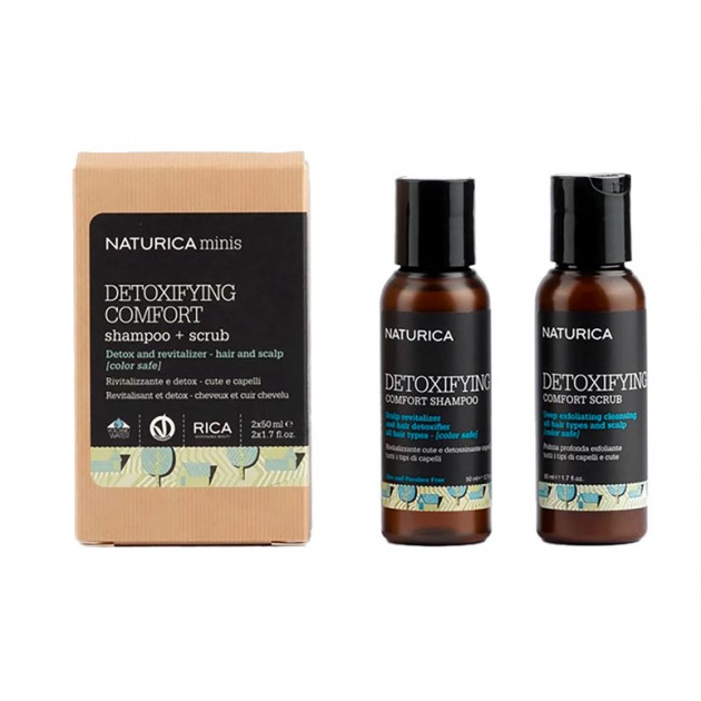 Rica Detoxifying Minis 2x50 ml Міні детокс набір: шампунь та скраб