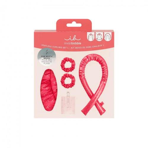 Подарунковий набір (2 резинки SPRUNCHIE, 1 бігуді та 1 стрічка) invisibobble GIFT SET Beach Curl L