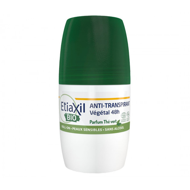 Etiaxil Anti-Perspirant Vegetal Protection 48H Roll-On Green Tea 50 мл Антиперспірант органічний з ароматом зеленого чаю для пахв
