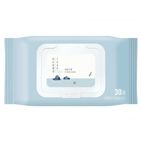 Round Lab 1025 Dokdo Cleansing Tissue 30 sheets Очищувальні серветки з морською водою