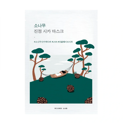 Round Lab Pine Calming Cica Mask Sheet 27 ml Заспокійлива тканинна маска з екстрактом голок сосни