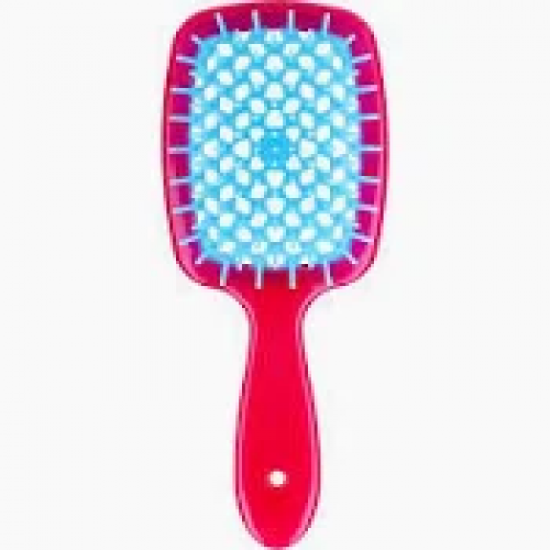 Щітка Janeke Small Superbrush The Original 86SP234FUX Малинова/блакитна