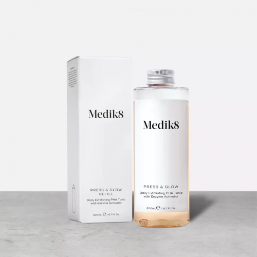 Medik8 Press&Glow Refill 200 ml Тонік з РНА кислотами (змінний флакон)