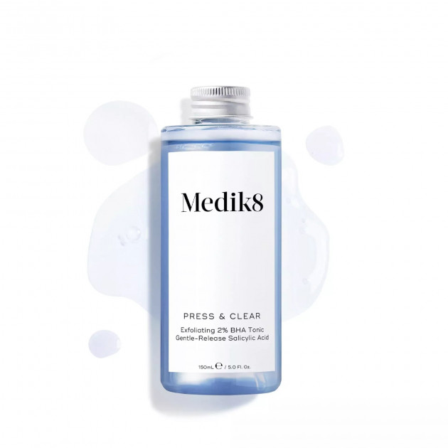 Medik8 Press & Clear Refill 150 ml Відлущувальний ВНА-тонік з 2% інкапсульованою саліциловою кислотою (змінний флакон)