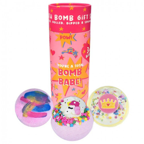 Bomb Cosmetics Set Pink Набір з 3-х Бомбочок 