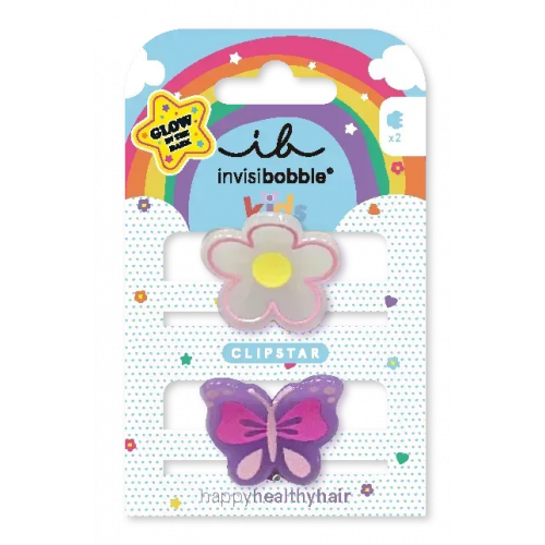 Заколка для волосся invisibobble CLIPSTAR GLOW KIDS Happy Flower
