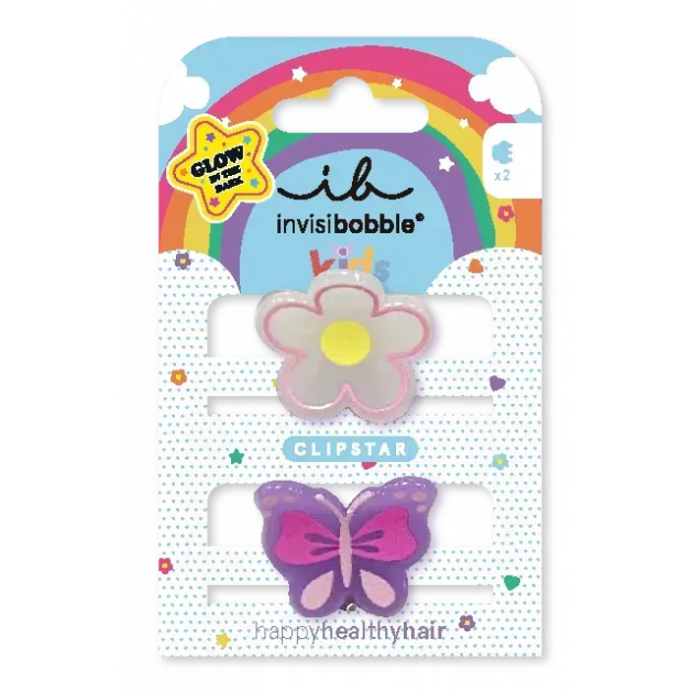Заколка для волосся invisibobble CLIPSTAR GLOW KIDS Happy Flower