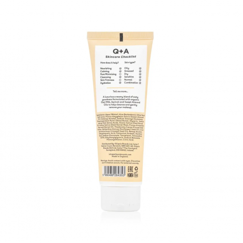 Q+A Oat Milk Cream Cleanser 125ml  Очищувальний кремовий засіб с вівсяним молочком