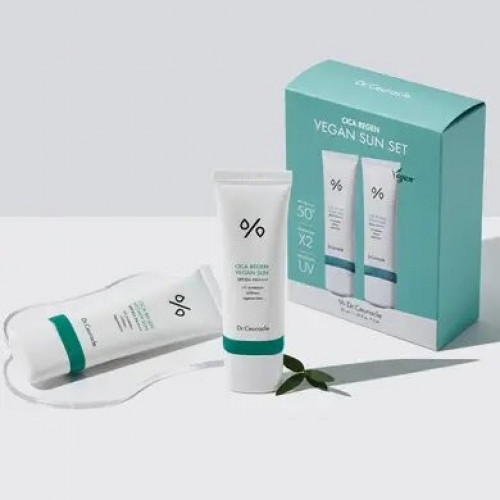 Dr.Ceuracle Cica Regen Vegan Sun Set DUO Набір сонцезахисних веганських кремів з центелою азіатською
