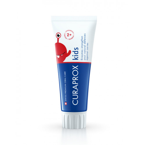 CURAPROX Kids Paste 60ml  Дитяча зубна паста з фтором від 2-х років, смак полуниці